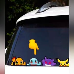 Pokemon Squirtle Peeking Decal Vinyl Window Car Detail Wall Decor Anime